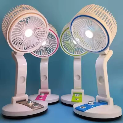 Mini Fan INDIANA brand Portable Mini Desk Fan Rechargeable Table Fans with Battery USB Cable Wire Three-Speed Wind for Car Outdoor Household Use Hover